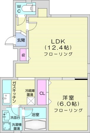 西１８丁目駅 徒歩23分 1階の物件間取画像